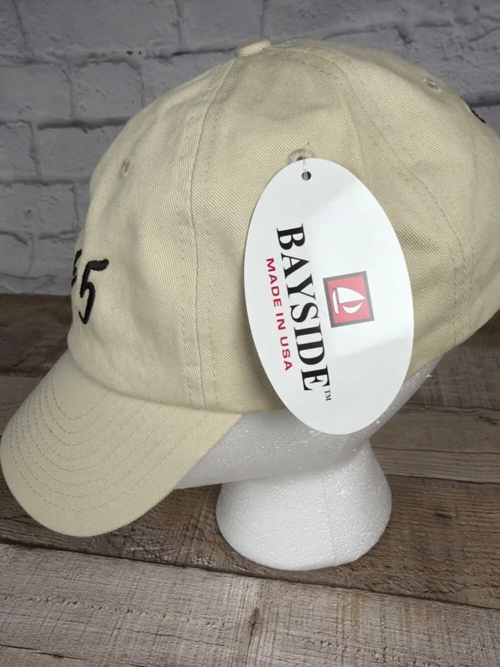 Tauck 100th Anniversary Baseball Cap Bayside Made USA Beige Cotton Travel Hat OS